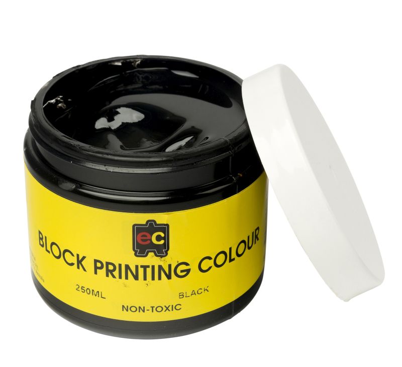 INK BLOCK PRINTING EC 250ml BLACK - Ancol