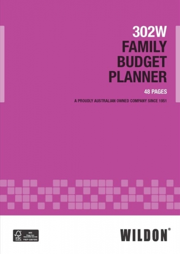 BUDGET PLANNER WILDON FAMILY 48page 302W