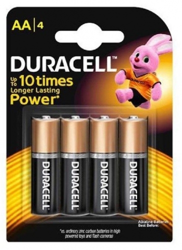 BATTERY DURACELL MN1500 B4 AA Pack of 4