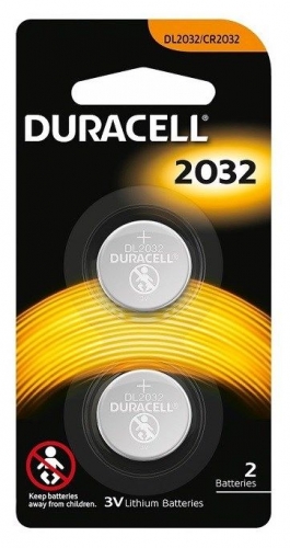 BATTERY DURACELL DL2032 B2 LITHIUM 3volt Twin Pack
