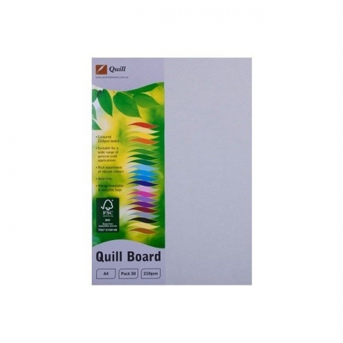 BOARD QUILL XL A4 210gsm GREY 50s 90315
