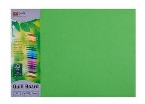 BOARD QUILL XL A3 210gsm LIME 25s 90404