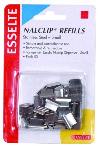 NALCLIP REFILLS ESSELTE SMALL STEEL 50s 45199