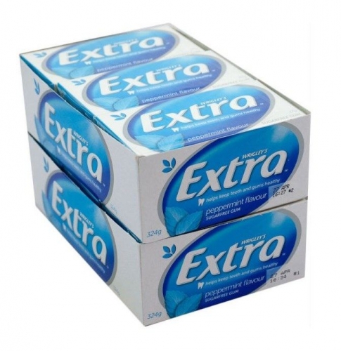 CHEWING GUM EXTRA ENVELOPE S/FREE PEPPERMINT 24s