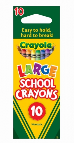 CRAYONS CRAYOLA LARGE SCHOOL 52-100A 10s