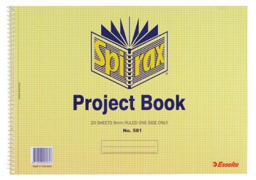 PROJECT BOOK SPIRAX 581 260x361mm 56060