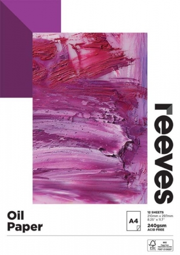 PAD REEVES OIL PAINT A4 240GSM 12sheet 0001970