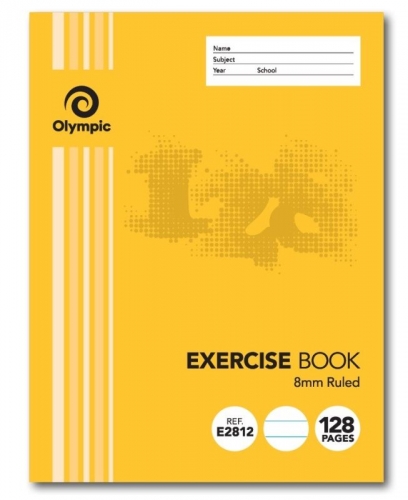 EXERCISE BOOK 225x175 (A5) 128page STAPLED