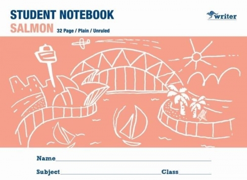 EXERCISE BOOK A5L STUDENT SALMON 32page BLANK