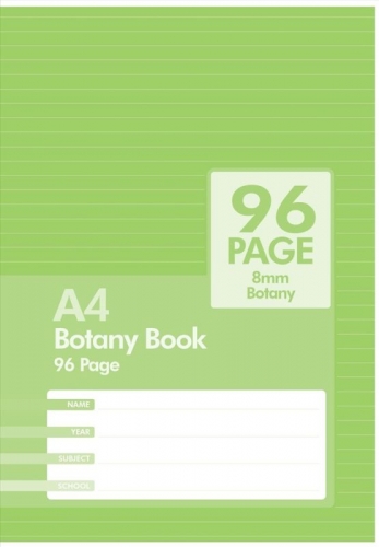 EXERCISE BK A4 96page 8mm INTERLEAVED / BOTANY