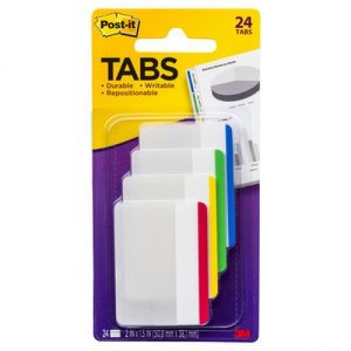 SUSPENSION FILE TABS POST IT FLAT DURABLE 686-F1 24s
