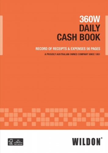 DAILY CASH BOOK WILDON FOR GST 360W