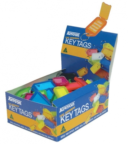 KEY NAME TAGS KEVRON ASSORTED COLOURS 100s ID5AC100BC