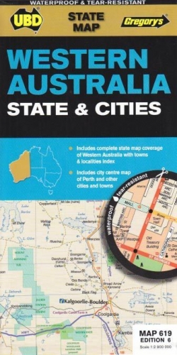 MAP UBD/GREG WESTERN AUSTRALIA STATE/CITIES # 619