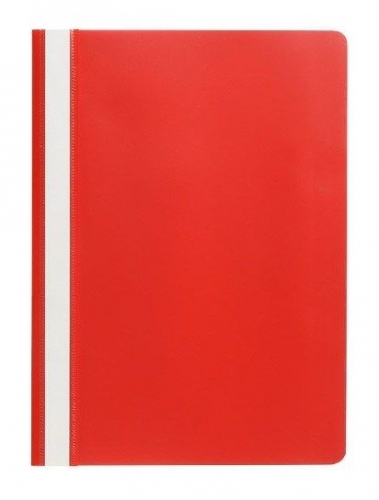 FLAT FILE A4 CLEARFRONT RED MARBIG