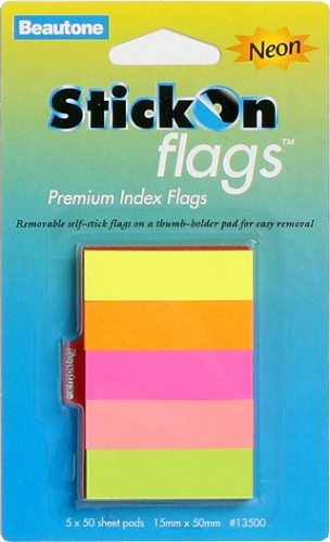 FLAGS BEAUTONE STICKON 15X50MM 13500 5s