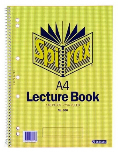 LECTURE BOOK SPIRAX 906 A4 SIDE BOUND 140page 56906