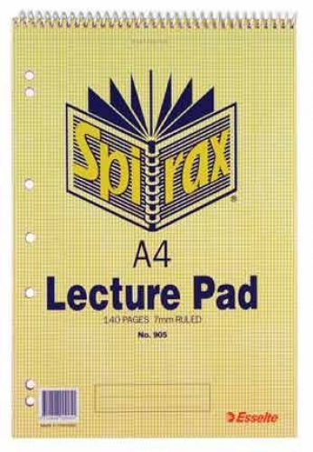 LECTURE BOOK SPIRAX 905 A4 TOP BOUND 140page 40900