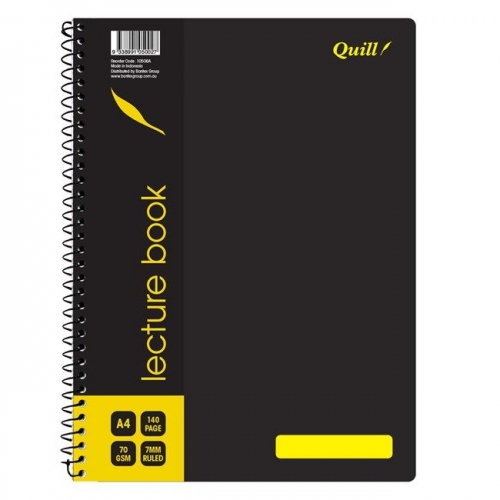 LECTURE BOOK QUILL 10506A A4 SIDE BOUND 70leaf Q906