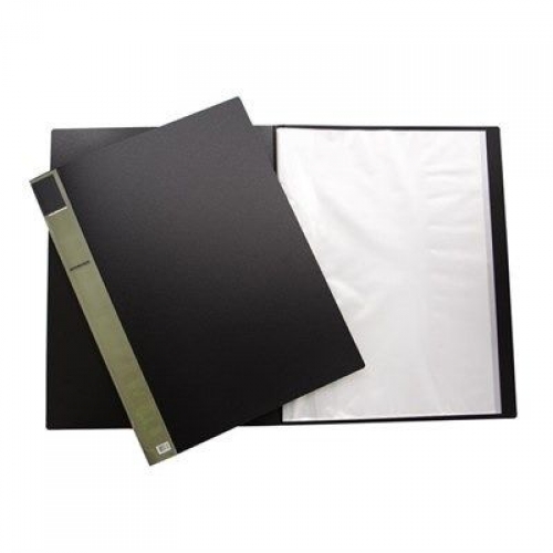 DISPLAY BOOK QUILL A3 BLACK 20pocket