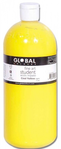 ACRYLIC STUDENT 1 litre ECO-FRIENDLY COOL YELLOW