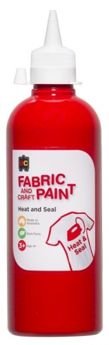 PAINT FABRIC E.C RED 500ML