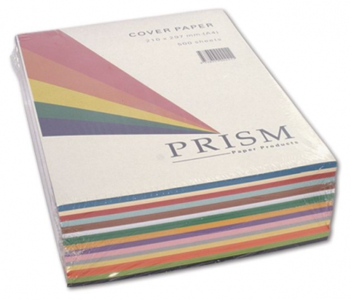 PAPER PRISM COVER A3 125gsm ASSORTED COLOURS 500s