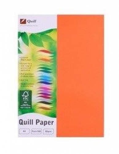 PAPER QUILL XL OFFICE A4 80gsm ORANGE 500s