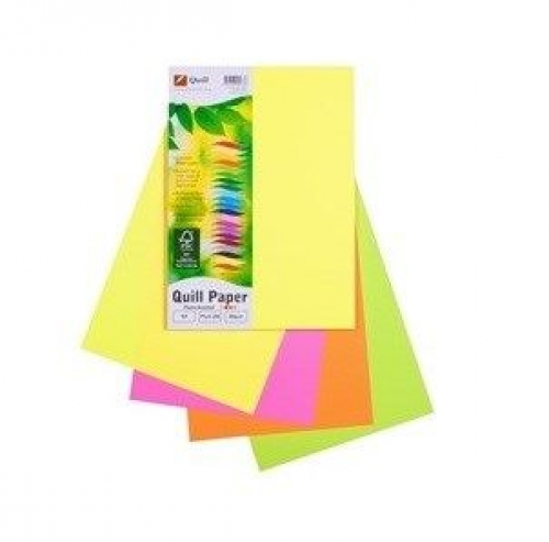 PAPER QUILL XL A4 80gsm FLUORO COLOURS 100s