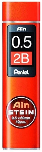 PENCIL LEADS PENTEL AIN 0.5mm 2B 40s