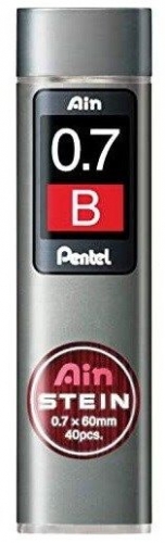 PENCIL LEADS PENTEL AIN 0.7mm B 40s