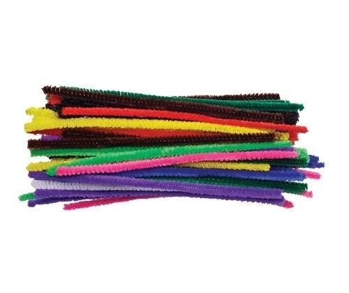 PIPE CLEANERS COTTON COLOURED 15cm 500s