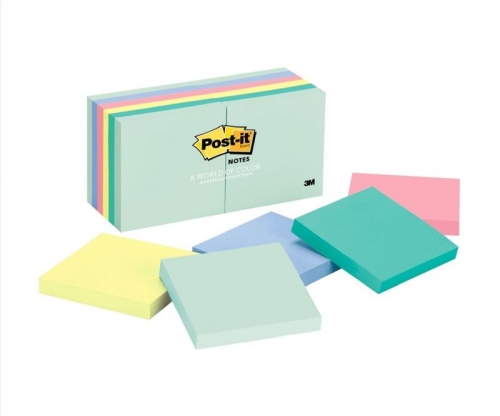 POST-IT NOTES 654-AST MARSEILLE 76x76mm 12s