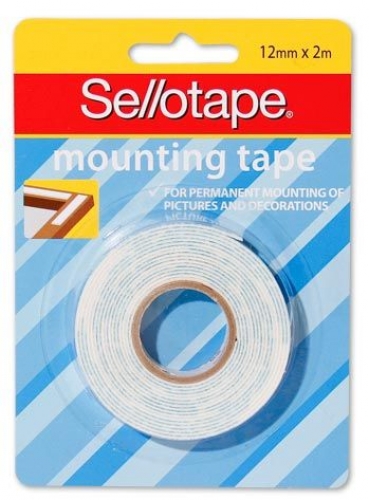 MOUNT TAPE SELLOTAPE H/SELL 12MMX2M PACK 6 994004