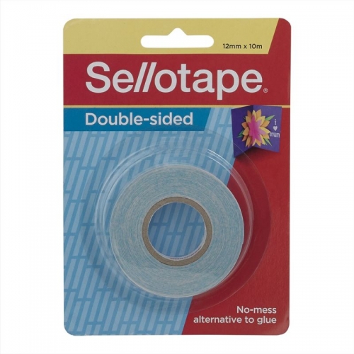 TAPE SELLOTAPE D/SIDED 104 12mm x10m 10s