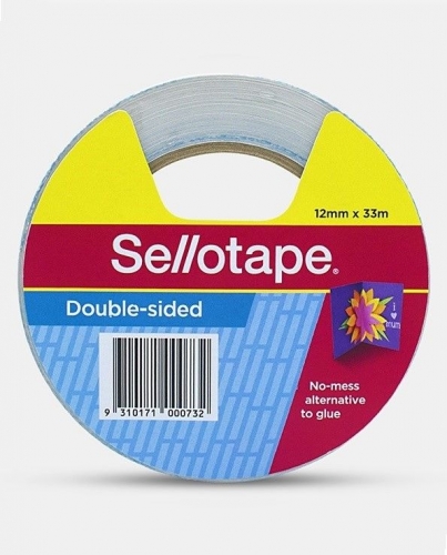 TAPE SELLOTAPE D/SIDED 404 12mm x33m