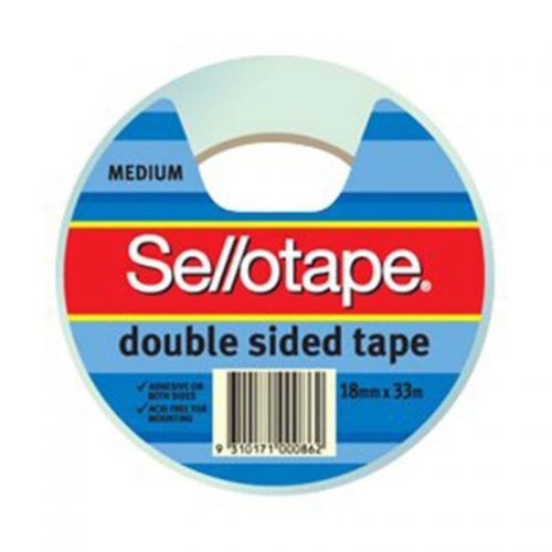 TAPE SELLOTAPE D/SIDED 404 18mm x33m