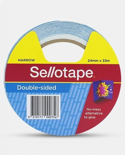 TAPE SELLOTAPE D/SIDED 404 24mm x33m