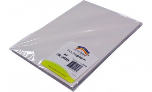 PAPER TRACING RAINBOW A4 90gsm PACK 100