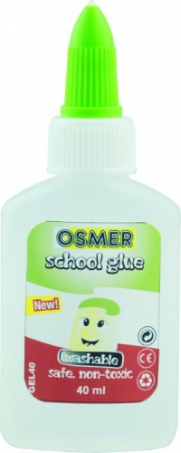 ADHESIVE OSMER SCHOOL GLUE CLEAR 40ml