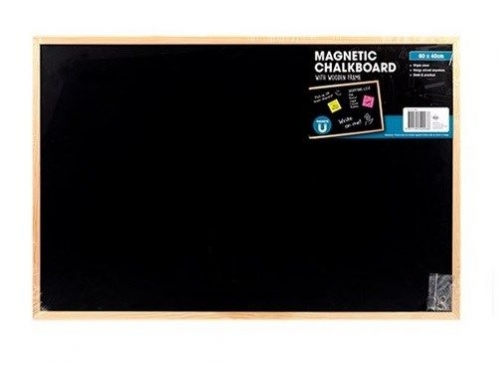 CHALKBOARD/BLACKBOARD MAGNETIC 60x40CM