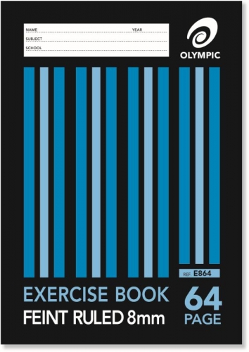 EXERCISE BK A4 64 Page 8mm RULED RED MARGIN