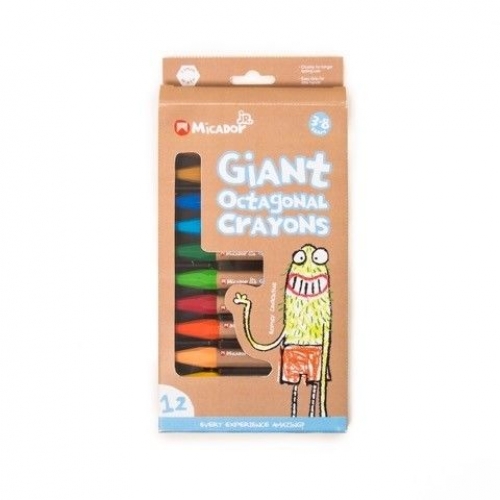 Crayons Micador Giant Octagonal 12s