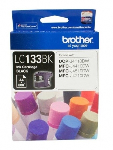 BROTHER LC-133 BLACK INK CARTRIDGE - UP TO 600 PAGES