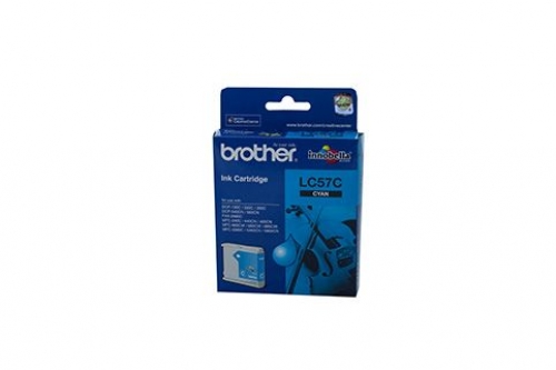 BROTHER LC-57C CYAN INK CARTRIDGE - UP TO 400 PAGES