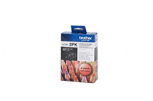 BROTHER LC-73BK2PK BLACK INK CARTRIDGE TWIN PACK