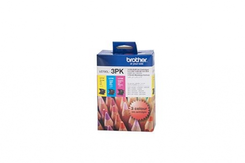 BROTHER LC-73CL3PK C,M,Y INK CARTRIDGES 600 PGS EACH
