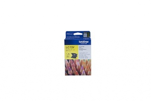 BROTHER LC-73Y YELLOW INK CARTRIDGE - 600 PAGES