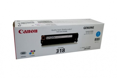 CANON CART318C CYAN TONER - 2,400 PAGES