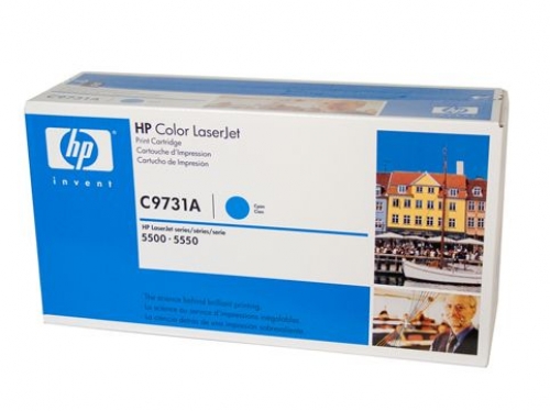 HP645A CYAN TONER CARTRIDGE - 12,000 PAGES